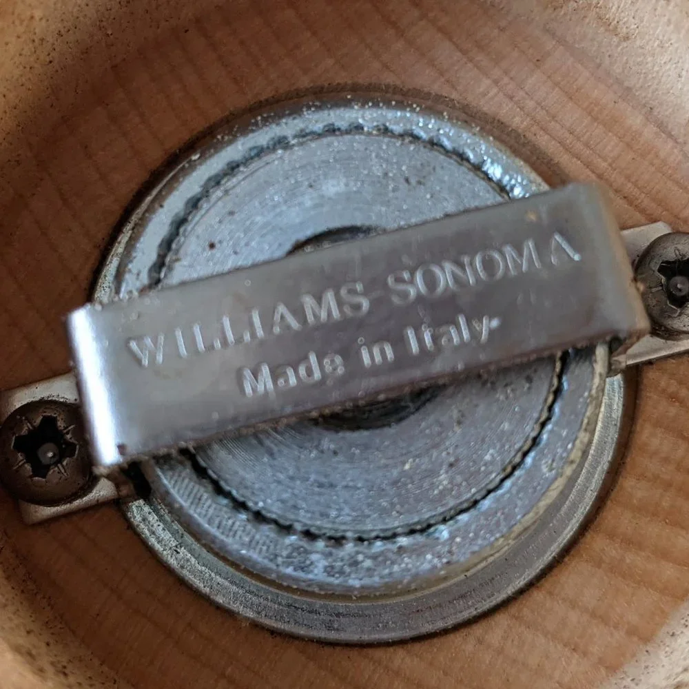 Williams Sonoma Traditional Pepper Mill Grinder Made Italy ECU 9